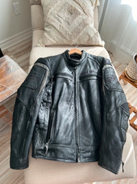 Manteau en cuir Harley Davidson pour homme grandeur Médium