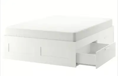 This bedframe is missing the central wooden piece which is why I'm selling it so cheaply. I've inclu...