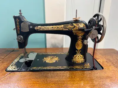Lovely Singer Treadle Sewing Machine, in full working order. Just don’t have room for it anymore. Aw...