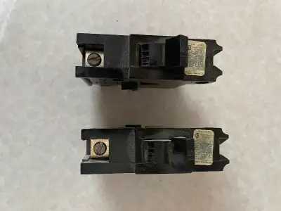 Federal Bolt-in breakers, 2-1 pole 15 Amp @$10, 1-1 pole 20 Amp @$10, 1-2 pole 20 amp. @$20, 1-2 pol...