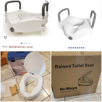 Raised toilet seat brand new