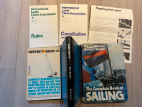 3 Vintage SAILING BOOKS  Laser, Small Boat, Learn to Sail, Guide
