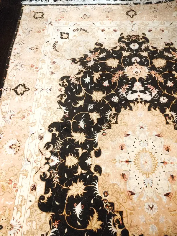 Tabriz-Iran area Rug 3x2m Hand made Wool & silk 60 Raj brand New in Rugs, Carpets & Runners in Markham / York Region - Image 3