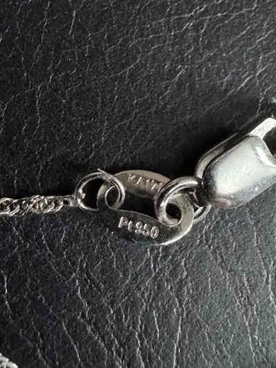 Solid Platinum 950 chain necklace , View more