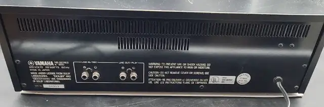 YAMAHA NATURAL SOUND K 950 STEREO CASSETTE DECK METAL JAPAN in General Electronics in Markham / York Region - Image 8