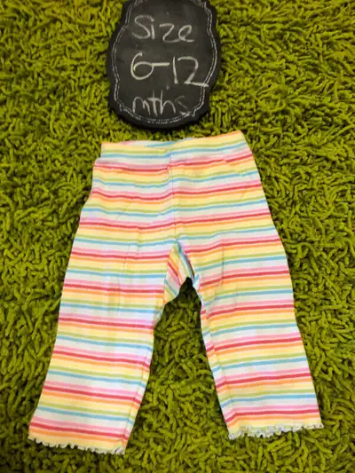 Gymboree colourful rainbow striped cotton pants 6-12 months, View more