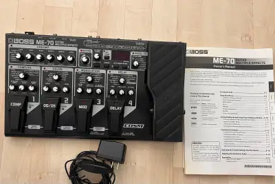 BOSS ME-70 Multi-Effects Pedal and Manual, View more