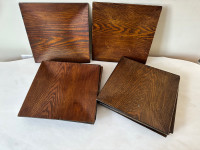 Plates faux wood
