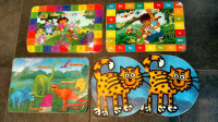 5 Diego, Dora, Dinosaur & Cat laminated placemats​