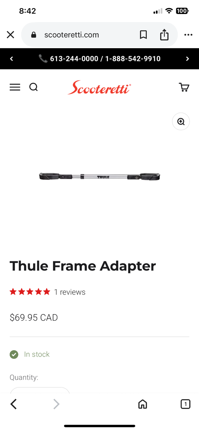 THULE BIKE ADAPTER in Frames & Parts in Ottawa - Image 4