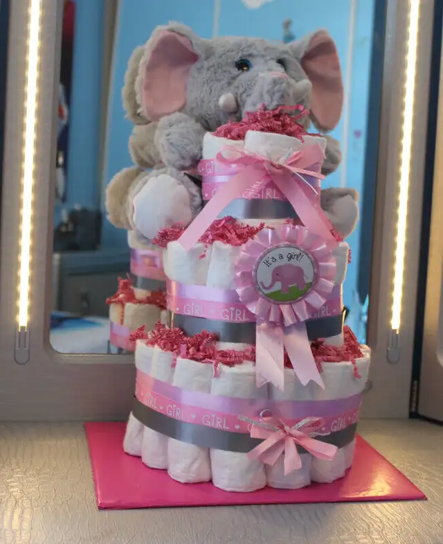 MY DIAPER CAKE CREATIONS in Bathing & Changing in Guelph - Image 4