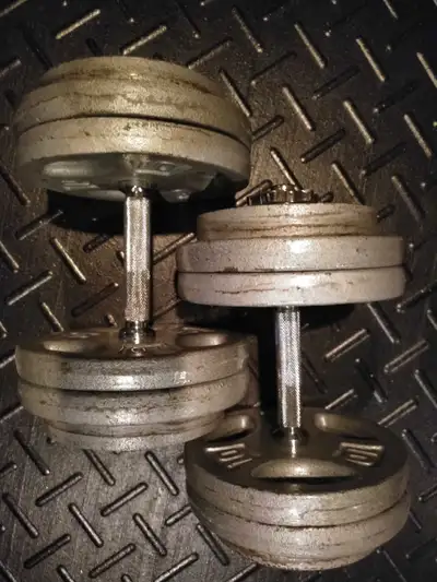 Pair of 60 lbs Adjustable Spinlock Dumbbells, View more
