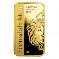 Scottsdale archangel Lingot or/bullion gold bar 1 oz .9999