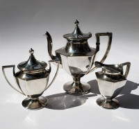 RARE OLD VINTAGE 1881 ROGERS CANADA SILVER PLATED TEAPOT SET