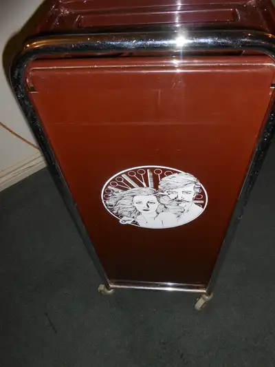 Hair dresser cart on wheels & perm supplies, View more