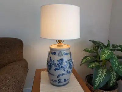 VINTAGE CROCK LAMP 1987 WISC., View more