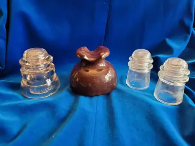 Vintage Glass and Porcelain Insulators, View more