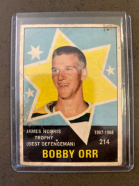 1968-69 Bobby Orr James Norris Trophy Card