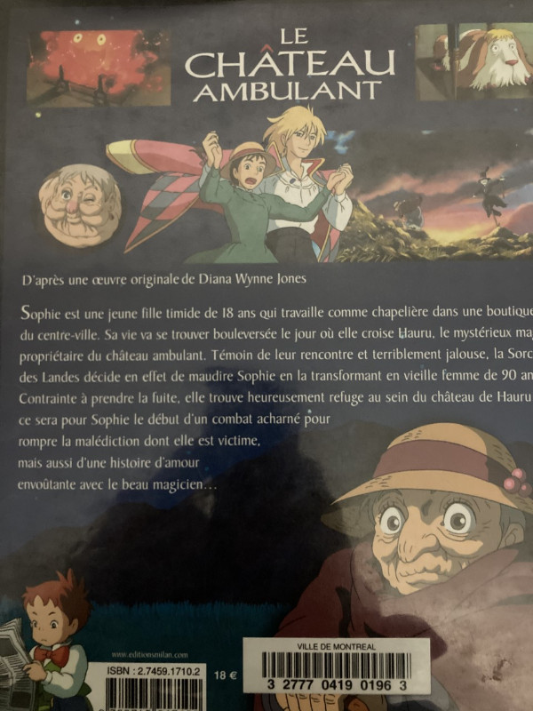 Hayao Miyazaki: Le château ambulant. Livre du film dans Bandes dessinées  à Ville de Montréal - Image 4