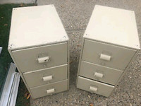 Mini filing cabinets $30 each or both for $50