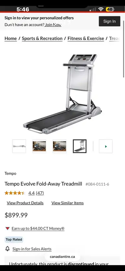 TEMPO FITNESS TREDMILL , View more