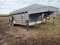 18 ft stock goose neck trailer 