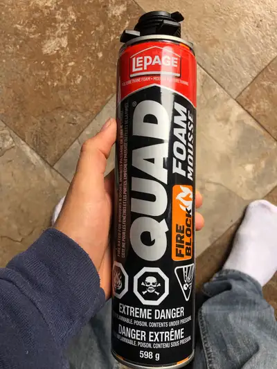 Lepard Fire Block Quad Foam 2 cans, $10 each