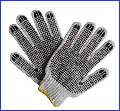 PVC Dots one sided Cotton Gloves, View more