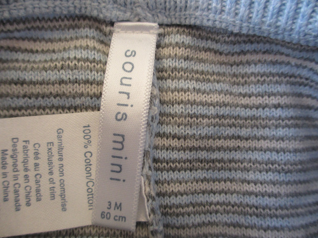 Pantalons en mailles taille 3 mois de marque Souris mini (SM10) dans Vêtements - 0 à 3 mois  à Ville de Montréal - Image 4