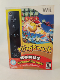 Nintendo Wii FlingSmash Game Bonus Wii Remote Plus Inside