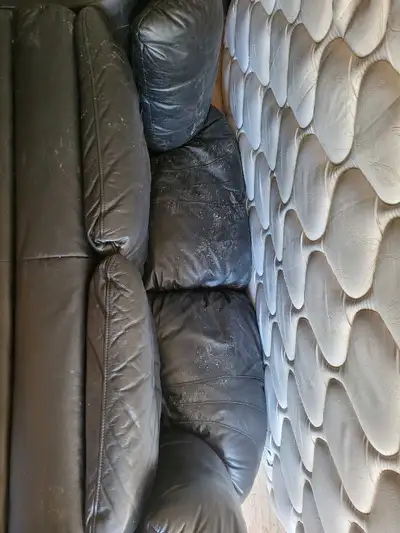 5 ft leather couch, View more