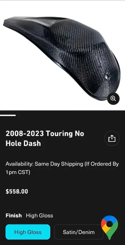 Hofmann Designs tank dash carbon fiber. Side fill tanks only. Pic is fitment and price new USD. $250...
