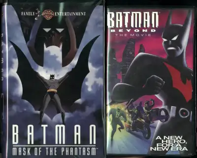 Two Batman Movies VHS Batman Beyond Mask Of The Dark Phantasm, View more