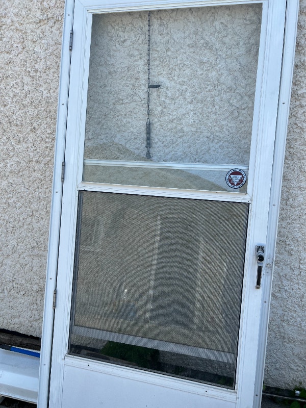 Storm Door with Framing 34x80x1(1/4) In Windows, Doors & Trim