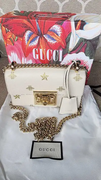 GUCCI Padlock Bee Small Shoulder Bag, View more