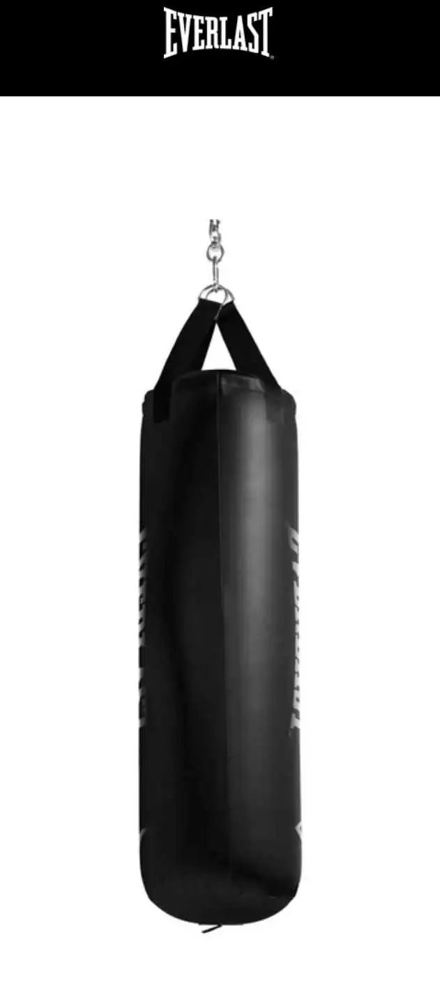 Everlast 100lb Punching Bag with hanging hardware in Exercise Equipment in Kitchener / Waterloo - Image 3