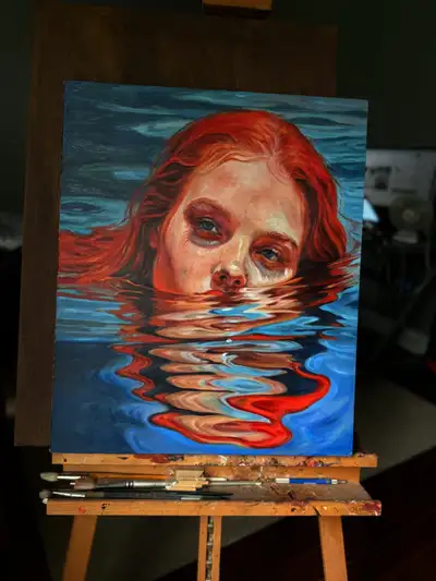Peinture a L huile original 20X24, View more