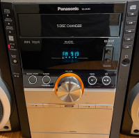 Panasonic Stereo System 5 Disc Changer Cd Player, Cassette play