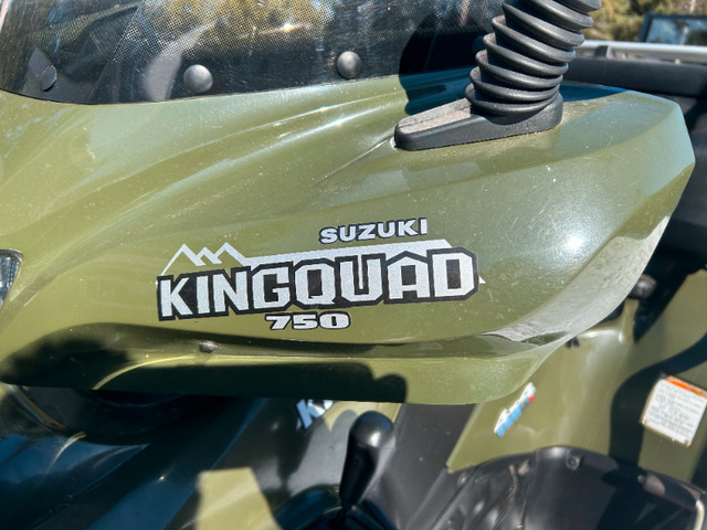 2009 Suzuki King Quad 750 4x4 ATV in ATVs in North Bay - Image 2
