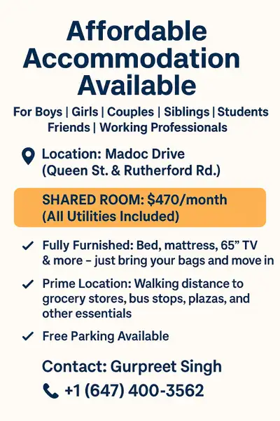 Affordable Accommodation Available