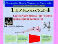 Gloucester Single Dance: May 11 Ladies Night $15