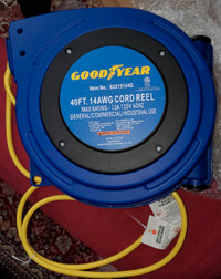 Goodyear Extension Cord Reel, 40 ft, 14AWG