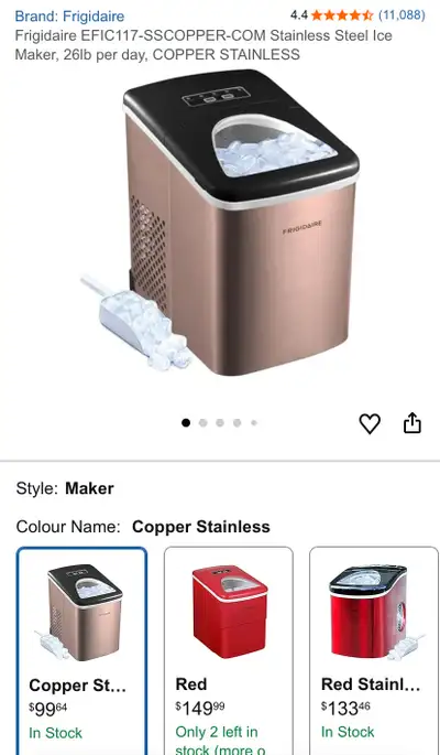 Frigidaire Ice Maker, View more