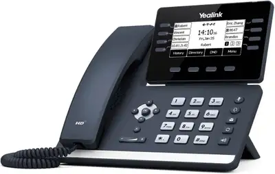 Yealink T53W IP Phone, 12 VoIP Accounts. 3.7-Inch Graphical Display. USB 2.0, 802.11ac Wi-Fi, Dual-P...