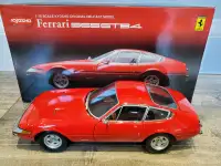 1:18 Diecast Kyosho 1969 Ferrari 365 GTB4 Daytona Rosso Corsa
