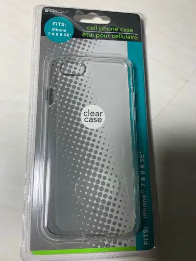 *NEW* iPhone 7 / 8 / SE case, clear silicone, View more