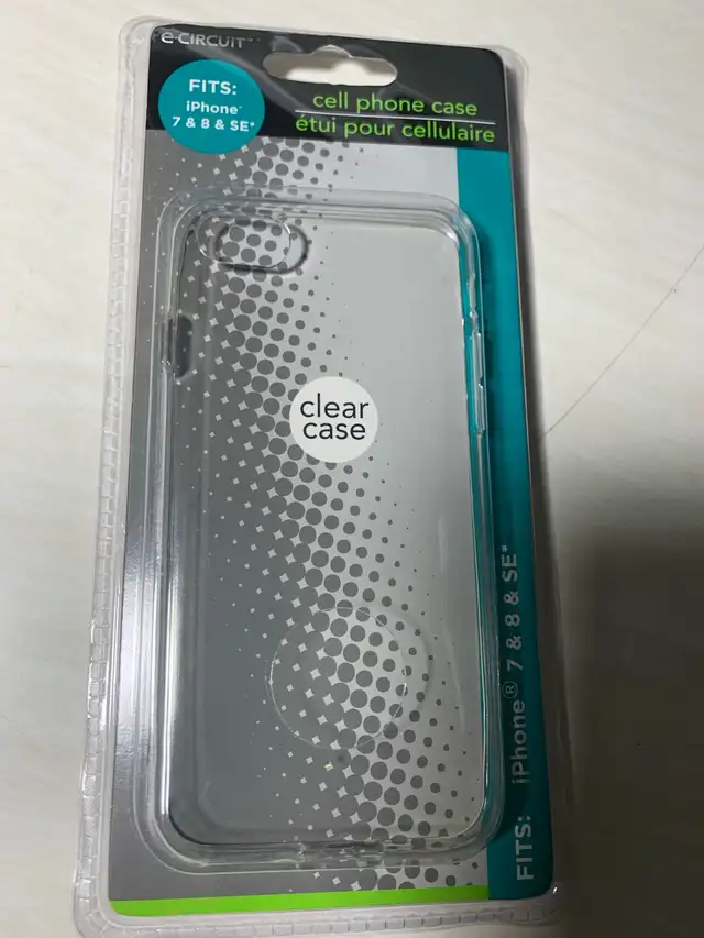 *NEW* iPhone 7 / 8 / SE case, clear silicone in Cell Phone Accessories in City of Toronto - Image 2