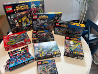 Lego DC comics sets with boxes lot