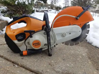 STIHL TS420 w/12" MAKITA DIAMOND BLADE, View more