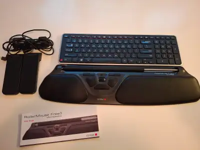 Wireless RollerMouse + Ergonomic Keyboard, Like New: ~$625 value, View more